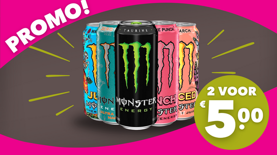 Monster 50cl 2 voor € 5