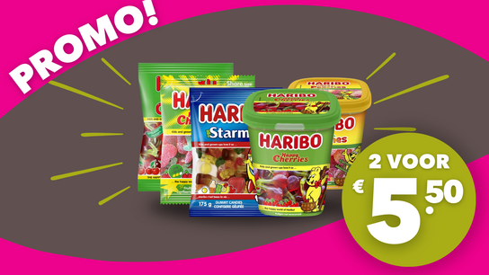 Haribo 2 voor € 5,50