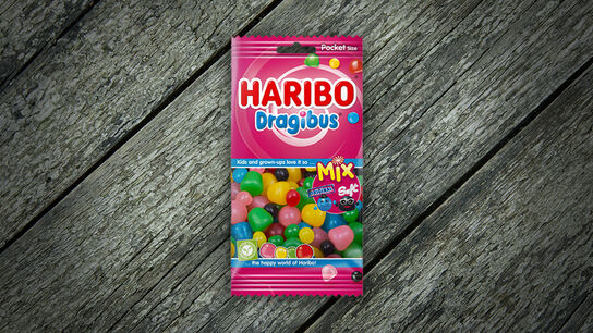 Haribo bonbons Dragibus Duomix, sachet de 130 g