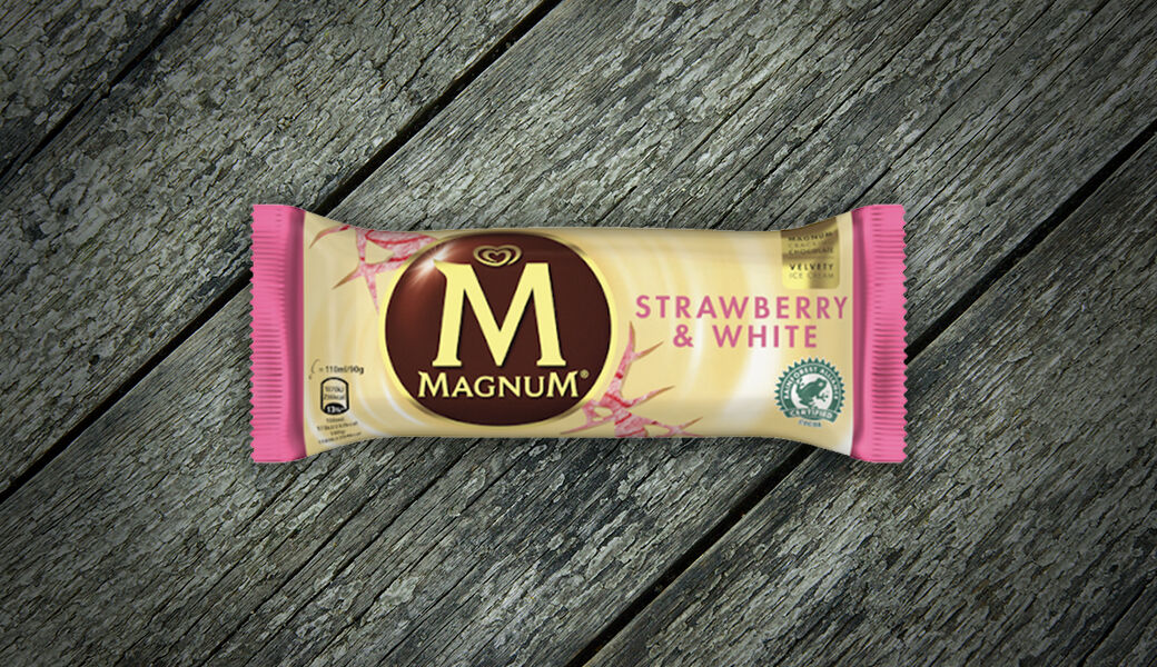 Magnum on sale strawberry white